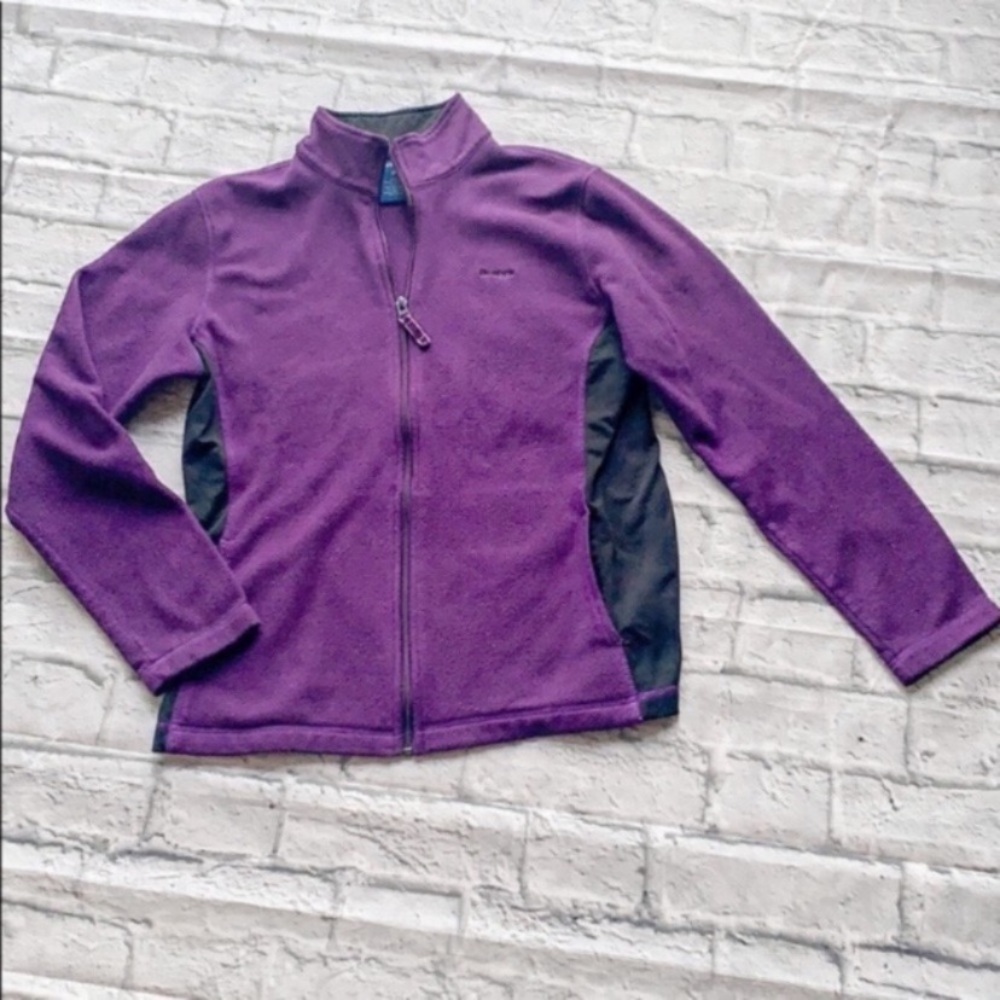 Reebok Fleece Jacket Zip Up Purple